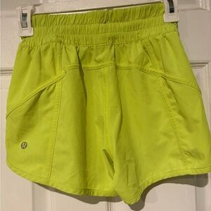 lululemon athletica Women's Neon Yellow Athletic Shorts